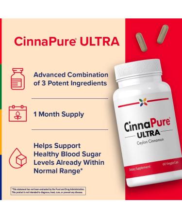 Stop Aging Now - Ceylon Cinnamon Supplement - with Chromium - 60 Vegetarian Capsules - Buy Online on GoSupps.com