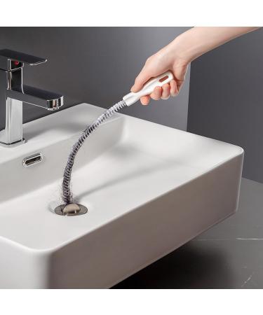 Pipe Dredging Brush Flexible Drain Brush Spiral Design Nylon Cleaner Double Ended Elastic traw Cleaning Brush Long Hair Clog Remover Sewer Cleaning Tool 10 * 60cm 10*60cm - Buy Online on GoSupps.com