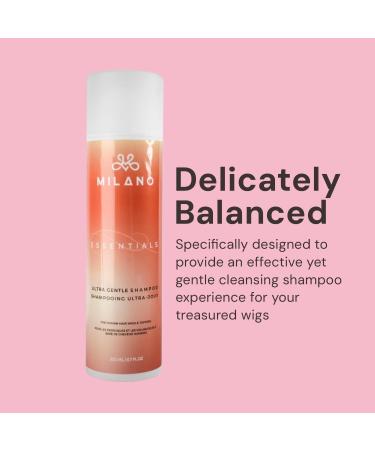 MILANO COLLECTION Essentials Ultra Gentle Shampoo for Wigs Mild Wigcare Shampoo for Human Hair Wigs Toppers Hair Pieces & Hair Extensions Lightweight Nourishing Cleanser Premium Wig Care Products Ultra Gentle Shampoo 200ml - Buy Online on GoSupps.com