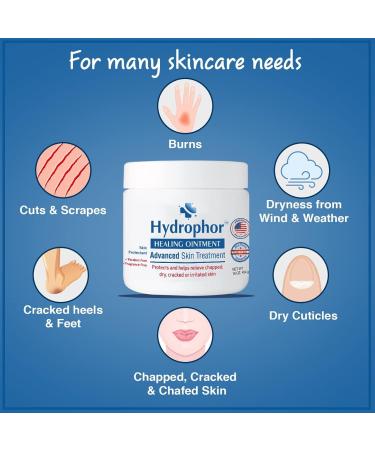 Hydrophor Ointment 16 oz. Jar - Soothing & Protective Dry Skin Relief by Akron Pharma - Buy Online on GoSupps.com