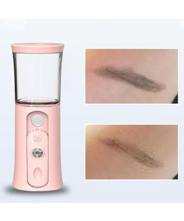 Cordless Travel Steamer Cordless Portable Facial Mister - 30ml Visual Water Tank Cordless Mist Sprayer Handy Nano Mist Sprayer with Colorful Light for Face Hydrating Pink - Buy Online on GoSupps.com