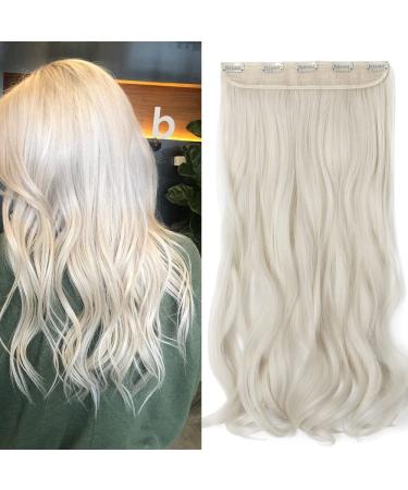 Sego clip in Extensions 60cm long 3/4 full of head hair extension hair parts wavy 1 breath natural for girls platinum blonde 60 cm platinum blonde - Buy Online on GoSupps.com
