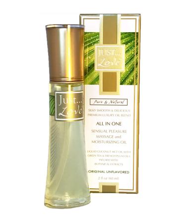 JUST Love All in One Sensual Pleasure Massage & Moisturizing Oil- Original Unflavored