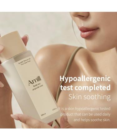 Amill Fresh Rice Ampoule Toner (200ml) - Hydrating & Soothing Vegan Face Toner - Buy Online on GoSupps.com