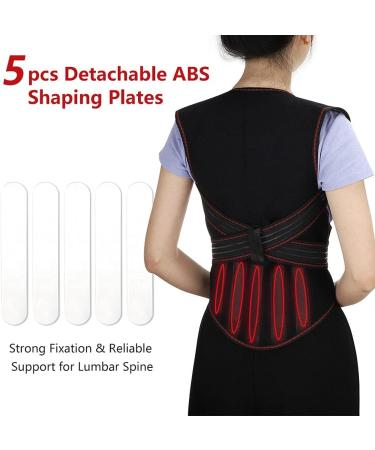 Tourmaline Self-Heating Full Back Support Belt 108Pcs Magnets Waist Brace Back Posture Vest Spine Shoulder Posture Correction Belt (Size : Large) (X) (Medium) - Buy Online on GoSupps.com