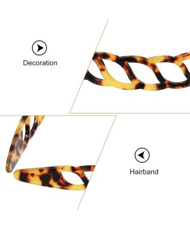 Lurrose French Tortoise Shell Headband - Deep Tortoiseshell Hair Hoop for Women - Buy Online on GoSupps.com