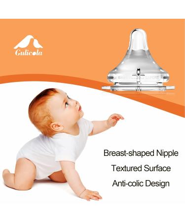 Gulicola PPSU Baby Bottles 9 oz (2 Count) - Anti-Colic, Fast Flow, 6+ Months - Green & White - Buy Online on GoSupps.com