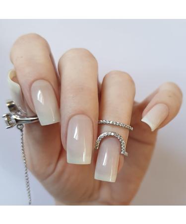 Zaubern gel4Home- UV wraps UV nail foils gel nail wraps semi cured gel nails (Snow White)