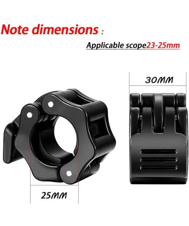 Buy Elegance-go Dumbbell Closures - 4 Quick Lock Barbell Clamps (25mm) for All Workouts - Blue & Black - Buy Online on GoSupps.com