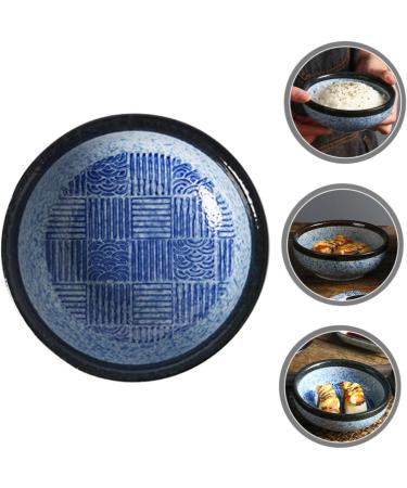 Zerodeko Japanese Bowl Rice Bowls Fruit Salad Plate Ceramic Mixing Bowl Ramen Noodle Bowl Small Model Bench Chinese Noodle Bowl Tableware Pottery Ceramics Micro-Wave Oven Hand-Pulled Noodle 12X12X4.5CM As Shown 2 - Buy Online on GoSupps.com