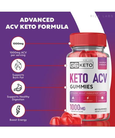 G6 Keto Gummies - ACV Weight Loss Supplement (60 Gummies) - Buy Online on GoSupps.com
