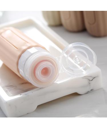 Travel Bottles for Toiletries - TSA Approved Silicone 3oz Leak Proof BPA Free 4 Pack - Perfect Travel Accessories for Shampoo Body Wash Lotion & Soap - Buy Online on GoSupps.com