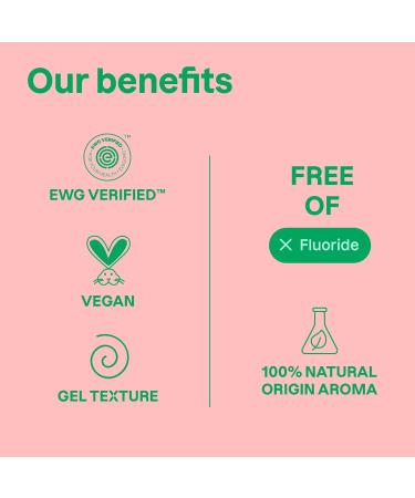 Attitude Baby and Child Fluoride-Free Training Toothpaste Naturally Derived Ingredients Vegan EWG Verified Strawberry 2.6 Oz (Pack of 2) 2.6 Ounce (Pack of 2) - Buy Online on GoSupps.com