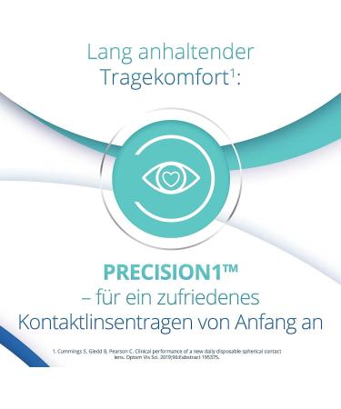 Buy PRECISION1 Daily Soft Lenses 90 Pack | BC 8.3 mm | DIA 14.2 mm | +3.75 Diopters - International Shipping Available - Buy Online on GoSupps.com