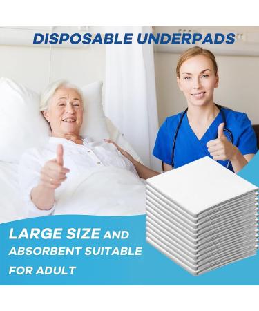 Buy Disposable Incontinence Underlay & Bed Pads - Waterproof 60x90 cm for Babies Kids Adults Seniors (10 Pack) - Buy Online on GoSupps.com