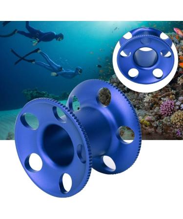 Aluminum Alloy Diving Reel: Lightweight Finger Spool for Free Diving & Snorkeling - Blue - Buy Online on GoSupps.com