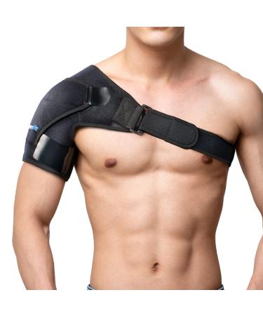 Branfit Recovery Shoulder Brace and Arm Sling for Men & Women, Shoulder Compression for Injury Relief and Adjustable Comfort, Right/Left