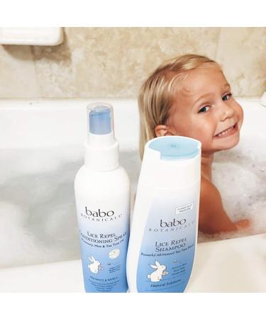 Babo Botanicals Lice Repel Shampoo - Rosemary & Tea Tree, 8 Fl Oz | Natural Lice Treatment - Buy Online on GoSupps.com