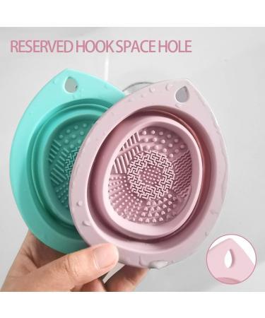 TUCANA 3PCS Silicone Foldable Makeup Brush Cleaner Brush Scrubber Bowl Portable Washing Tool Cosmetic Brush Cleaner (Pakc of 3) - Buy Online on GoSupps.com