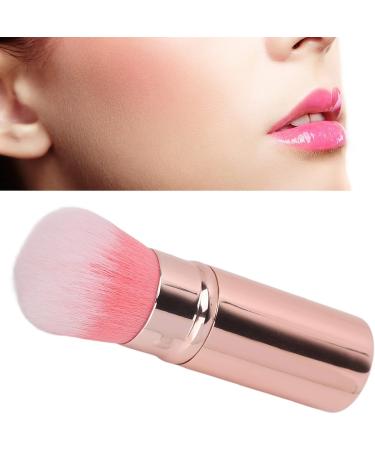 Verdant Touch Powder Brush Retractable Makeup Brush Portable Soft Hair Blush Brush Travel Loose Powder Brush for Makeup Artist Pink - Buy Online on GoSupps.com