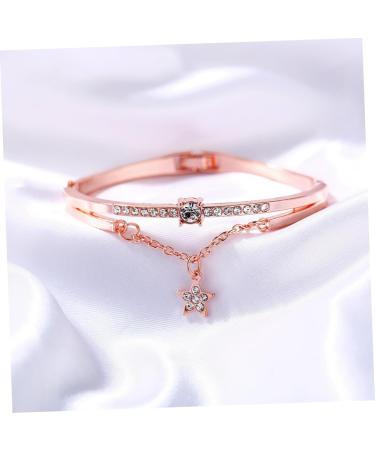  Beaupretty Beaupretty Unique Rose-Shaped Alloy Bracelet for Women Star-Shaped Hand Jewelry - Buy Online on GoSupps.com