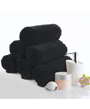 SUNLAND Microfiber Makeup Remover Cloths - Ultra Soft Reusable Face Wash Towels (12 Pack, Black) - Buy Online on GoSupps.com