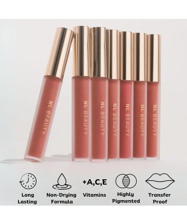  NL BEAUTY HOLLYWOOD Long-lasting liquid matte lipstick - Enriched with vitamins A C and E - MATTERIAL GIRL 3.7 ml - Buy Online on GoSupps.com