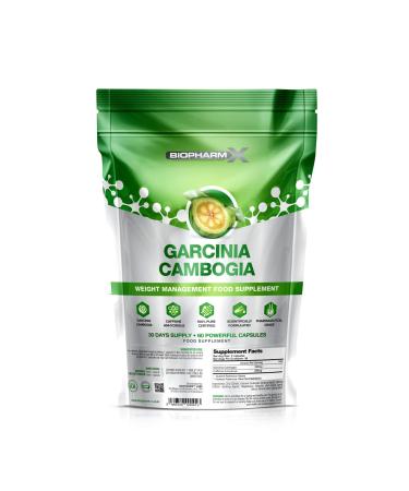 Pure Garcinia Cambogia Extract (Vegan Capsules) Appetite Suppressant & Weight Loss Formula for Men and Women (180 Capsules (3 Month Supply) 60 count (Pack of 1)