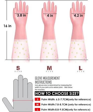 KAQ Dishwashing Cleaning Gloves 3 Pairs - Reusable Non-Slip Rubber Gloves for Kitchen, Laundry, Gardening - Large Size - Buy Online on GoSupps.com