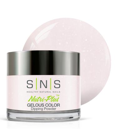 SNS Nail Dip Powder Gelous Color Dipping Powder - Bubble Bath (Natural Nudes/Pastel Cream Shimmer) - Long-Lasting Dip Nail Color Lasts 14 Days - Low-Odor & No UV Lamp Required - 1oz