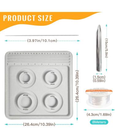 Hobbyworker Bead Board Bracelet Sizer Tool with 4 Round Grooves - Jewelry Making Supplies - Buy Online on GoSupps.com