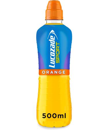 Lucozade Sport Orange 12x500ml (Packaging May Vary) & Lucozade Zero Fizzy Drink Tropical Flavour Sugar Free Low Calorie 6 Pack 330ml Cans Orange + Tropical Flavour 500 ml (Pack of 12) - Buy Online on GoSupps.com