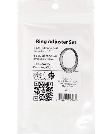 Ring Size Adjuster 12 Pack for Loose Rings - Invisible Ring Guard for Men and Women - 2 Sizes for Different Band widths - Buy Online on GoSupps.com