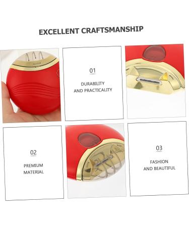 ERINGOGO Electric Nail Care Cutter Set - USB Charging Manicure & Pedicure Clippers | Red Nail Trimmer - International Shipping Available - Buy Online on GoSupps.com