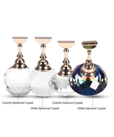 Magnetic Nail Tip Exercise Stand - 4 Types Basic Alloy Holder | Nail Art Display & Manicure Tool | Easy Installation for White Diamond Crystal - Buy Online on GoSupps.com