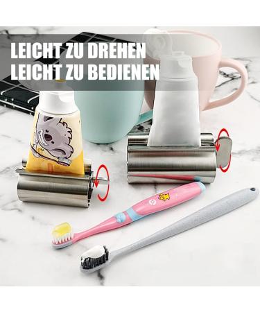Tube Press 2-er Set | Stainless Steel Tube Squeezer for Toothpaste Lotions & Creams | Large & Small Sizes - Buy Online on GoSupps.com