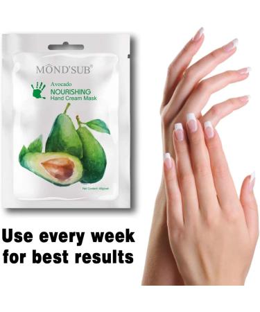 5 Pairs MOND'SUB Avocado Moisturizing Hand Masks | Hydrating Gloves for Dry Hand and Dry Skin | Nourishing & Soothing & Whitening |Best Natural Skin Care Products Full with Natural Oil - Buy Online on GoSupps.com