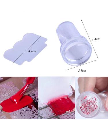 Nail Stamping Kit - 3pcs Butterfly Leaves Image Plates with Clear Stamp and Scraper for Nail Art Design - Buy Online on GoSupps.com