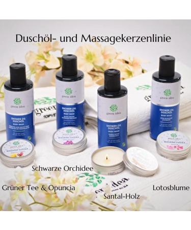 Green Idea Shower Oil - Lotus Flower & Grape Seed Oil for Dry Skin | Vegan Natural Ingredients - Frei 200ml - Buy Online on GoSupps.com