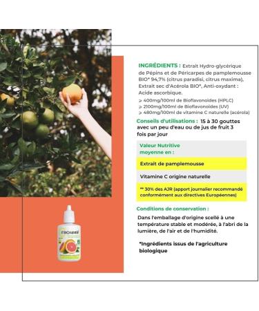 INOLAB Citrosant BIO - Certified Organic Grapefruit Seed Extract | 2 Packs of 50 ml or 100 ml - Buy Online on GoSupps.com