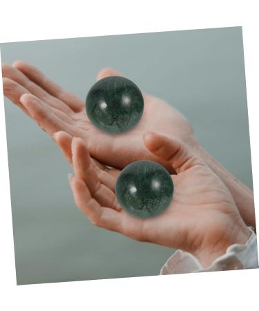Skisuno 2st Jade Fitness Handballs - Chinese Handmade Massage Balls for Hand Exercises & Relaxation | International Shipping Available - Buy Online on GoSupps.com