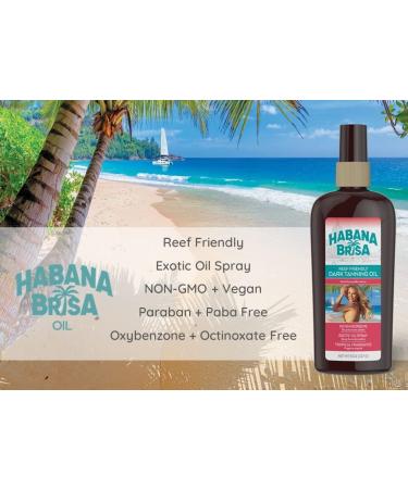Habana Brisa Reef Friendly Dark Tanning Oil Spray - 8 oz | Natural Sun Protection - Buy Online on GoSupps.com