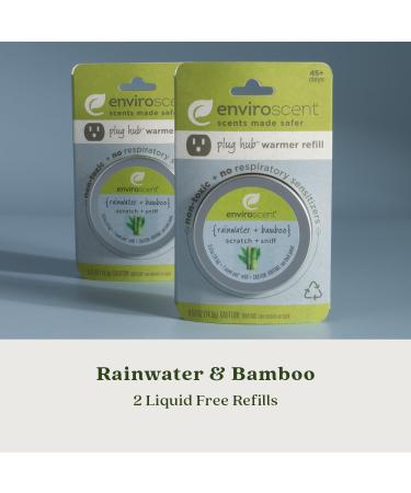 Enviroscent Non-Toxic Air Freshener Refills - Rainwater & Bamboo | Essential Oil Plug-In Refills | Long Lasting Home Fragrance - 90+ Days | 2 Liquid Pod Refills - Buy Online on GoSupps.com