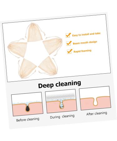 Beaupretty 50 Pcs Soap Storage Bags - Exfoliating Foam Net Pouches for Facial Cleaning & Bathing | Travel-Friendly Cotton Linen Soap Savers - Buy Online on GoSupps.com