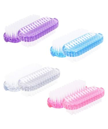 8 Pack Nail Brushes Double Sided Nail Hand Scrubbing Cleaning Brush Colorful Plastic Two-Sided Brush for Men Women Manicure Supplies - Buy Online on GoSupps.com