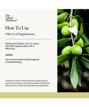 Natural Olive Leaf Supplements with Elenolic Acid & Moringa | High Strength Immune Support | Vegan | 60 Capsules - Buy Online on GoSupps.com