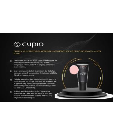  Cupio RevoGel Master Sculpt Cupio - Blush Silk Blush 30g Acrylic Gel Polygel UV Gel Acrylic Nails Poly Gel Acrylic Gel Acrylic Nail Gel Expander Gel - Buy Online on GoSupps.com