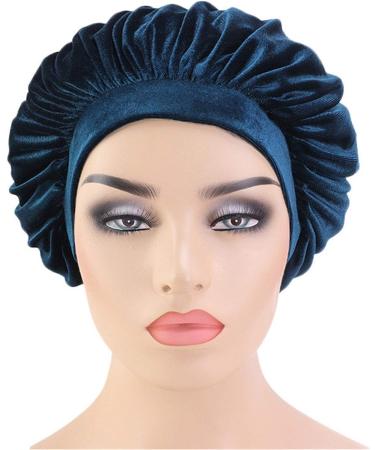 Women's Velvet Sleep Cap Set - Comfortable Night Hat for Hair Loss Turban Style - 4pcs - Buy Online on GoSupps.com