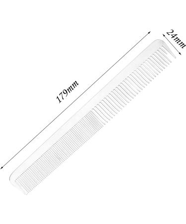 2Pcs Stainless Steel Rat Tail Hair Cutting Comb Set with Leather Bag - Salon Quality Barber Hairdressing Combs for Ultra-thin Styling - Buy Online on GoSupps.com