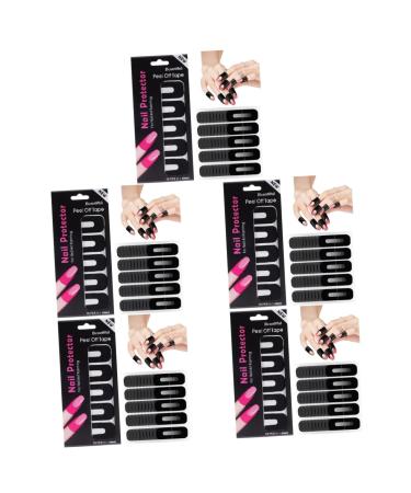 Beavorty 500 Sheets Nail Art Anti-spill Stickers Nail Gel Polish Nail Protector for Gel Polish Nail Tape Cuticle Protector for Nail Painting Nail Protectors Nail Polish Patch 3.00X2.50X0.10CMx5pcs As Shownx5pcs